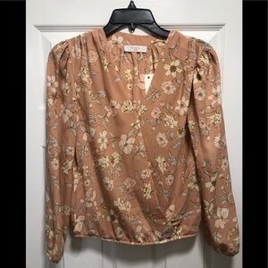 Eloise faux wrap floral top